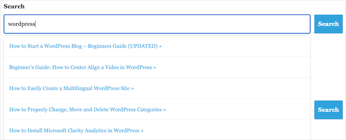 ライブ ajax 結果で WordPress 検索を改善する方法 How to improve WordPress search with live ajax results