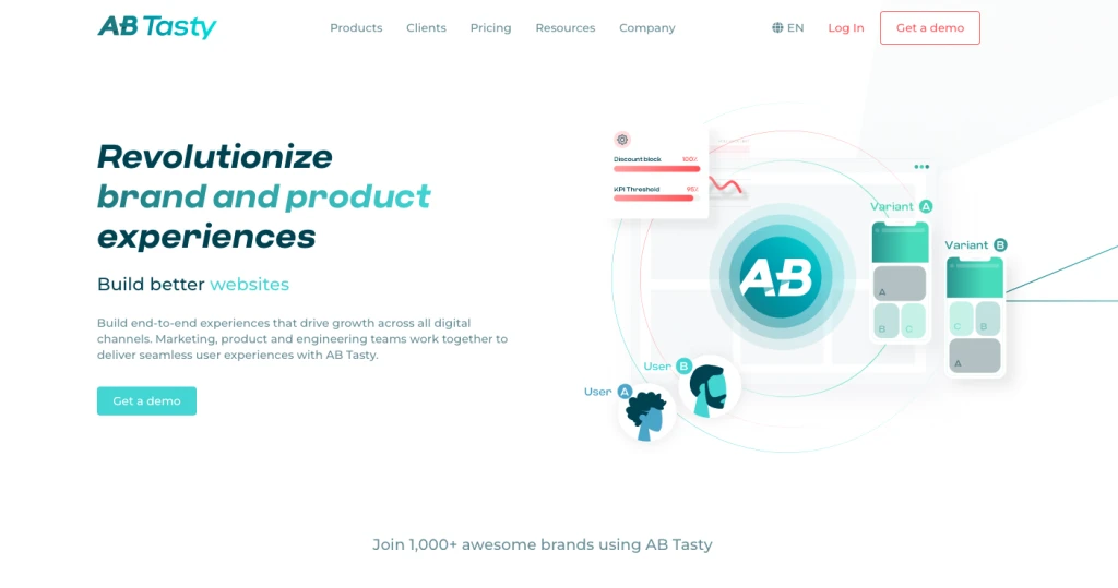 AB Tasty は、A/B テストの実行に最適な最適化ツールの 1 つです。