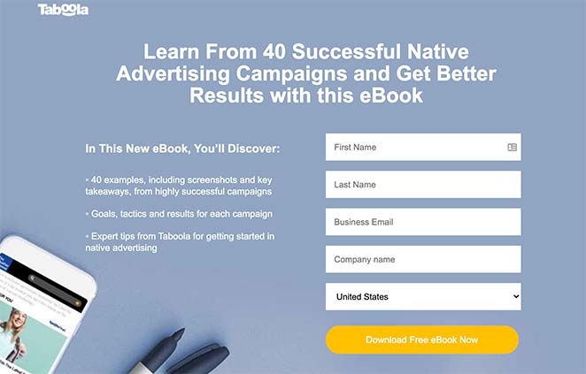 ebookランディングページ SeedProd landing page vs sales page eBook landing page example