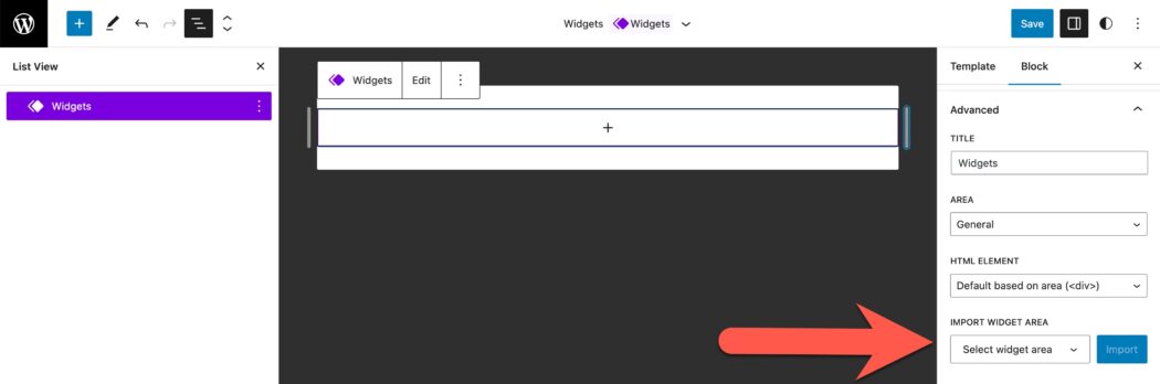 从经典主题导入 WordPress 小部件