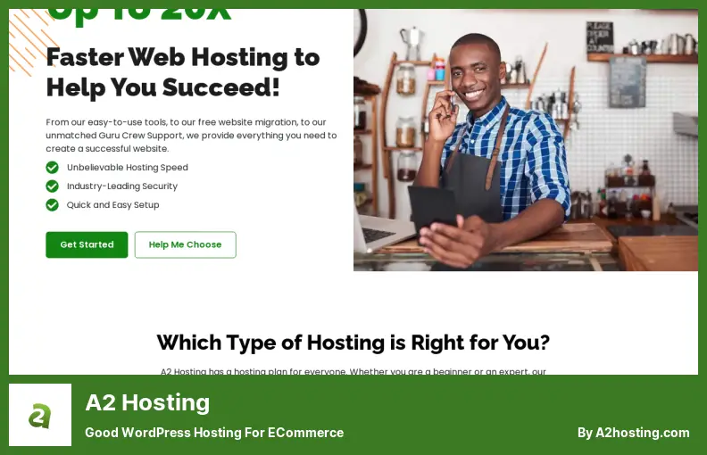 A2 Hosting - Hosting WordPress yang Bagus untuk eCommerce