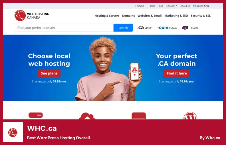 WHC.ca - Hosting WordPress Terbaik Secara Keseluruhan