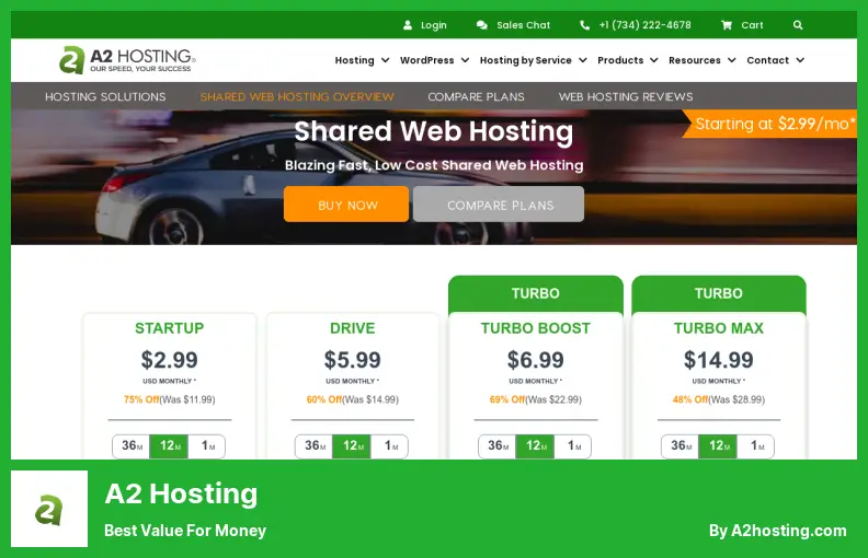 A2 Hosting - Nilai Terbaik untuk Uang