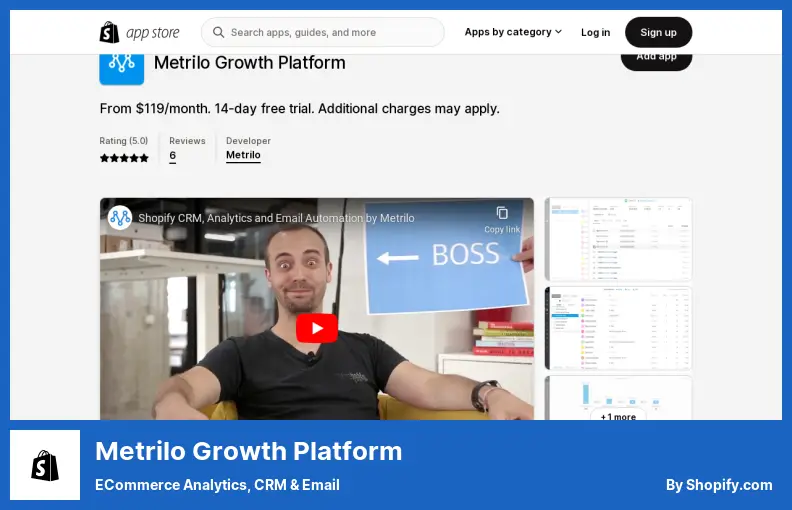 Platform Pertumbuhan Metrilo - Analisis eCommerce, CRM & Email
