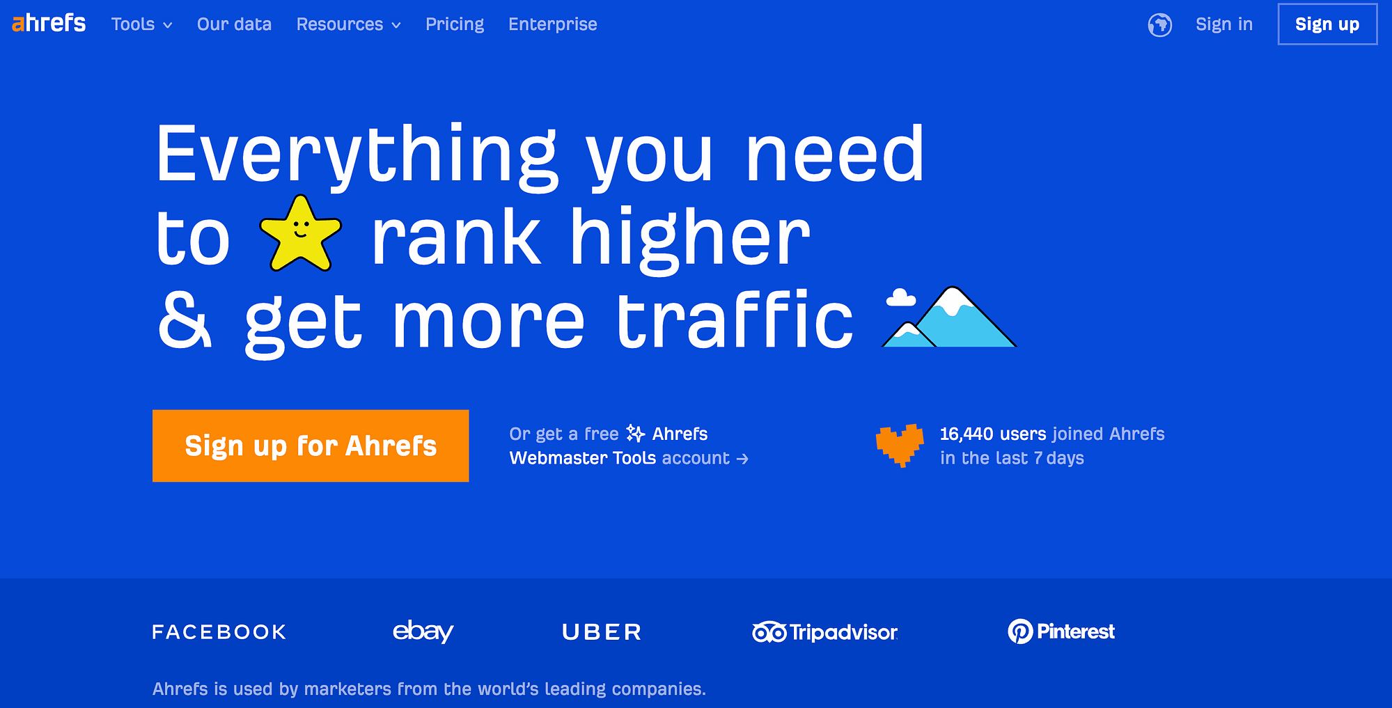 Situs web ahrefs