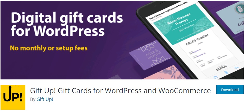 gift up 创建 woocommerce 礼品卡