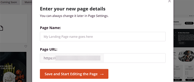 Podaj tytuł strony i adres URL Provide page title and URL