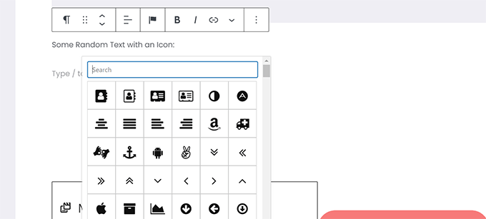 Wybierz ikony do wstawienia Choose icons to insert