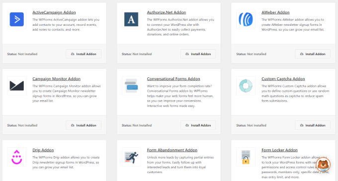Addon WPForms WPForms addons