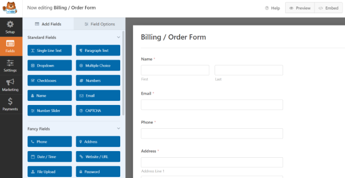 Sesuaikan formulir penagihan Anda Customize your billing form