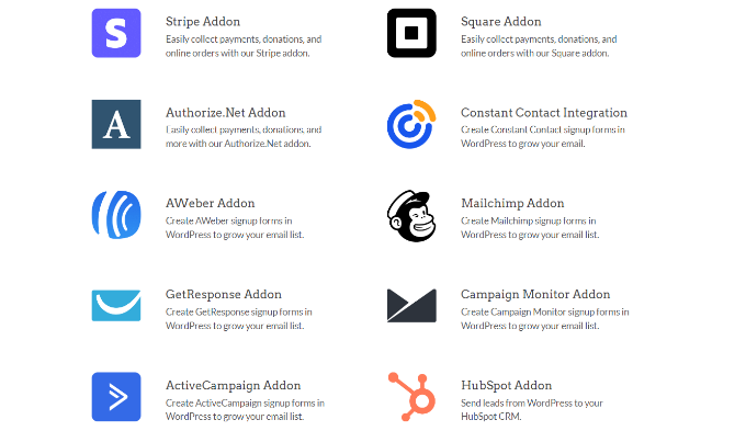 integrasi WPForms WPForms integrations