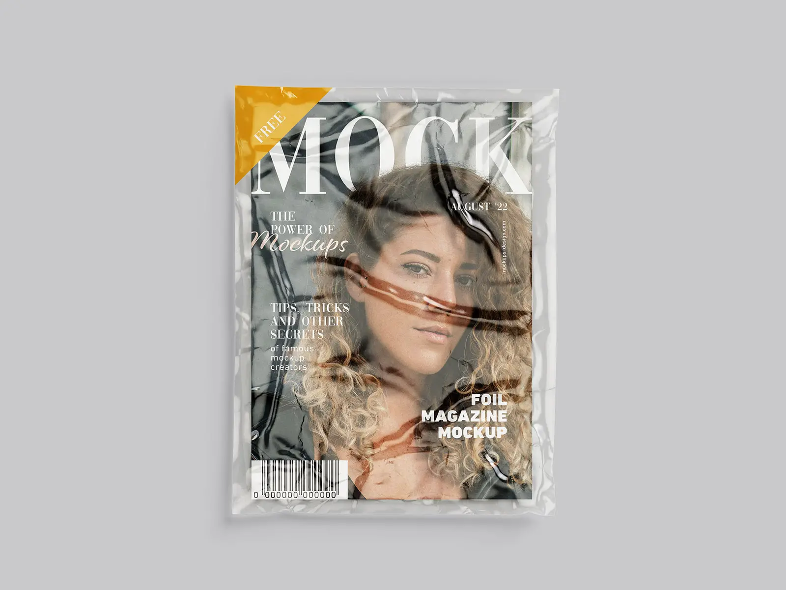 Majalah Dalam Foil Mockup -