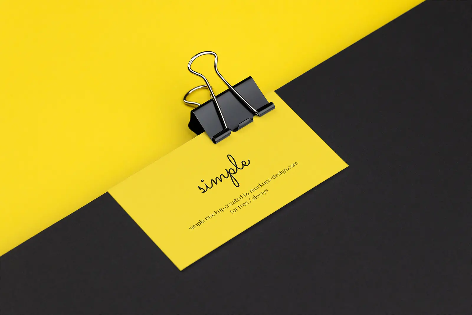 Mockup Kartu Bisnis Vivid -