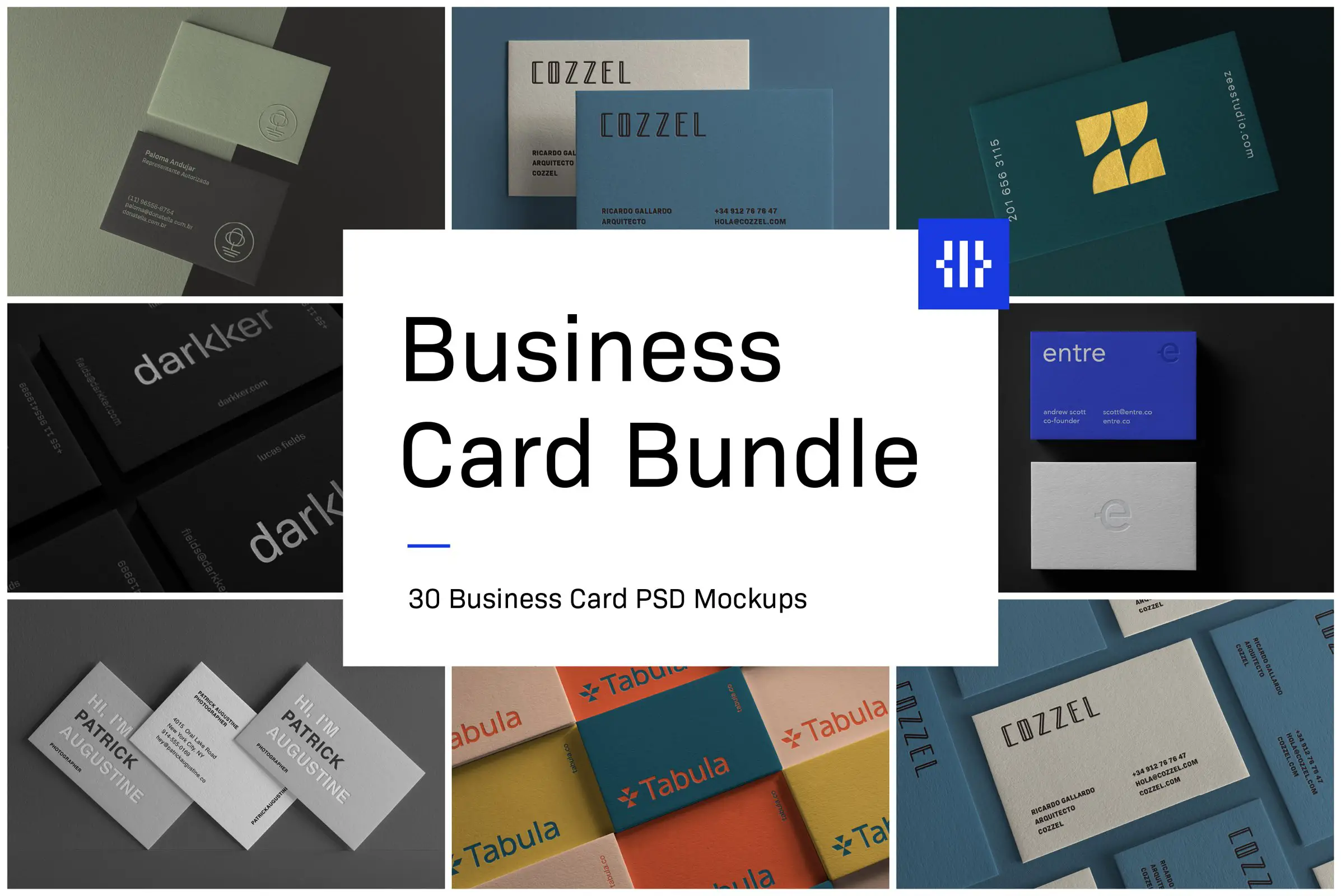 Bundel Mockup Kartu Bisnis -
