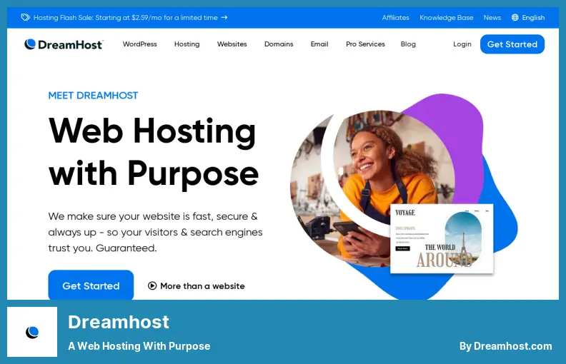 Dreamhost - Hosting Web Dengan Tujuan