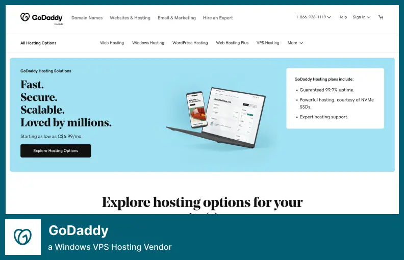 GoDaddy - Vendor Hosting VPS Windows