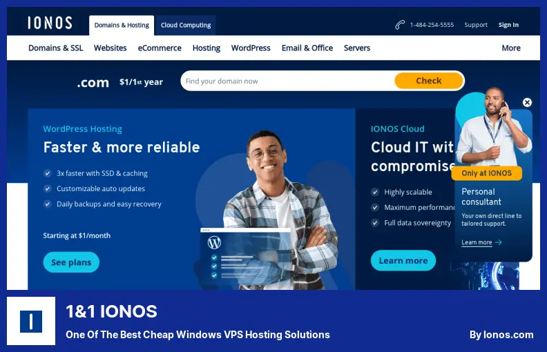 1&1 IONOS - Salah Satu Solusi Hosting VPS Windows Murah Terbaik