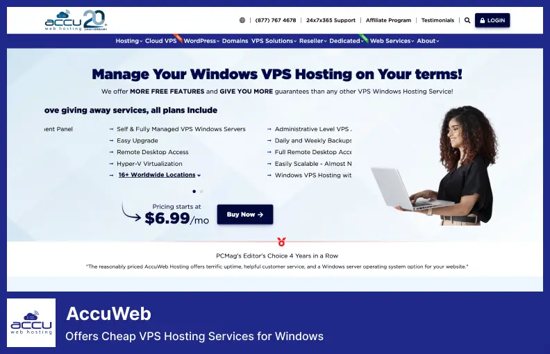 AccuWeb - Menawarkan Layanan Hosting VPS Murah untuk Windows