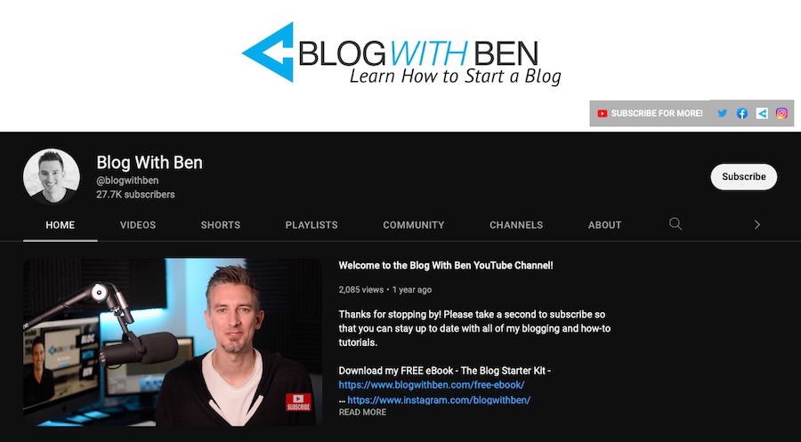 Blog dengan Ben