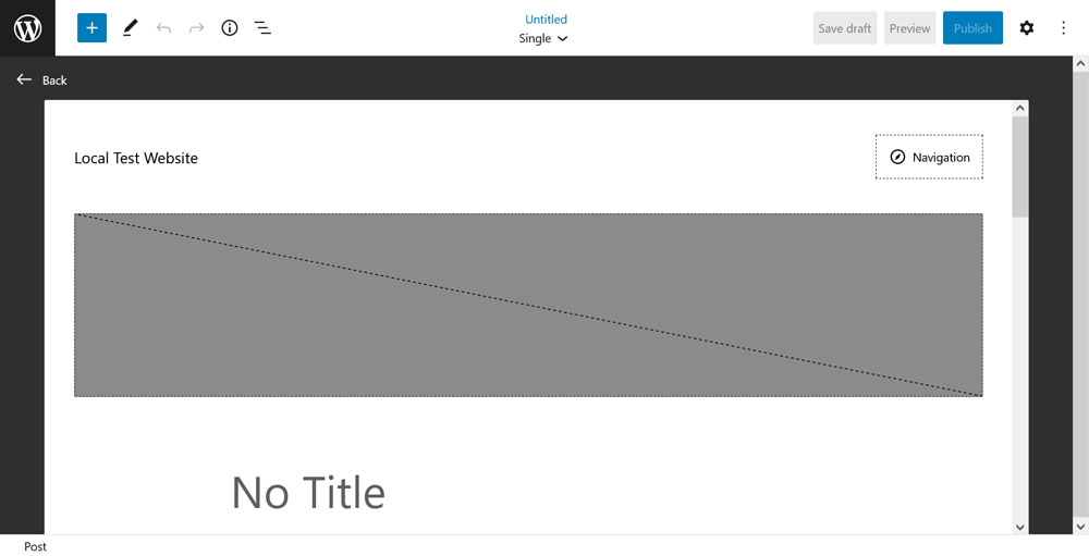 editor di modelli wordpress