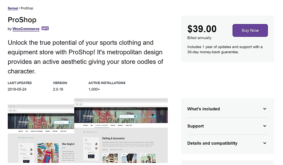 Costos de WooCommerce para el tema del sitio