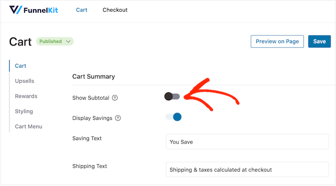 Mostrando il subtotale sulla tua pagina del carrello e-commerce Showing the subtotal on your eCommerce cart page