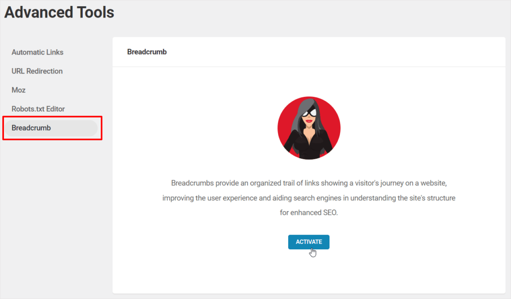 SmartCrawl - Attiva la schermata Breadcrumb