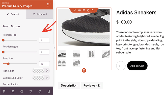 productgalleryzoomsettings SeedProd Product image gallery zoom customizations
