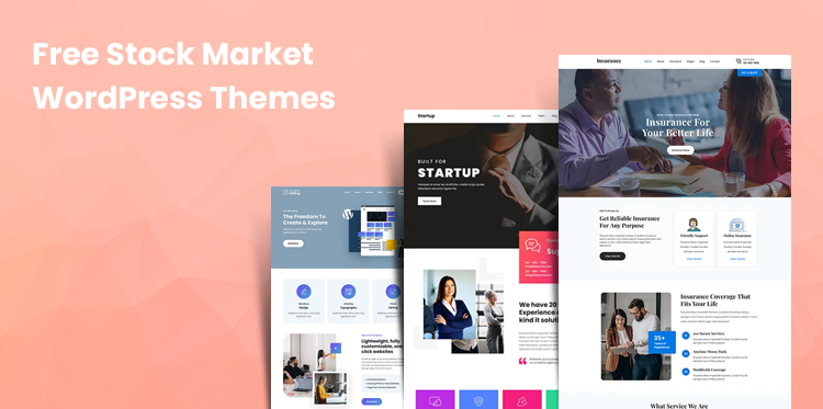 бесплатные темы WordPress фондовой биржи