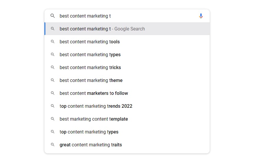 Google オートコンプリートを使用してロングテール キーワードを検索する