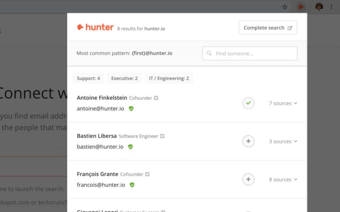 Hunter - SEO 向け Chrome 拡張機能