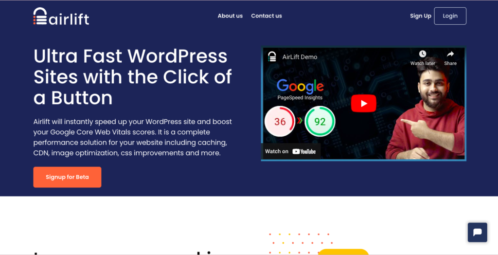Airlift - 無料の WordPress 速度プラグイン