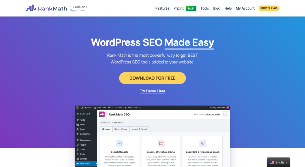 Plug-in RankMath SEO