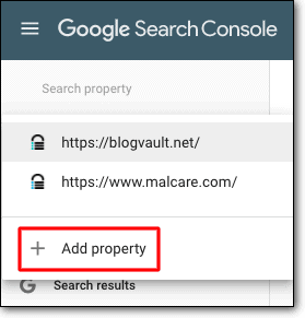 Google 검색 콘솔 광고 속성
