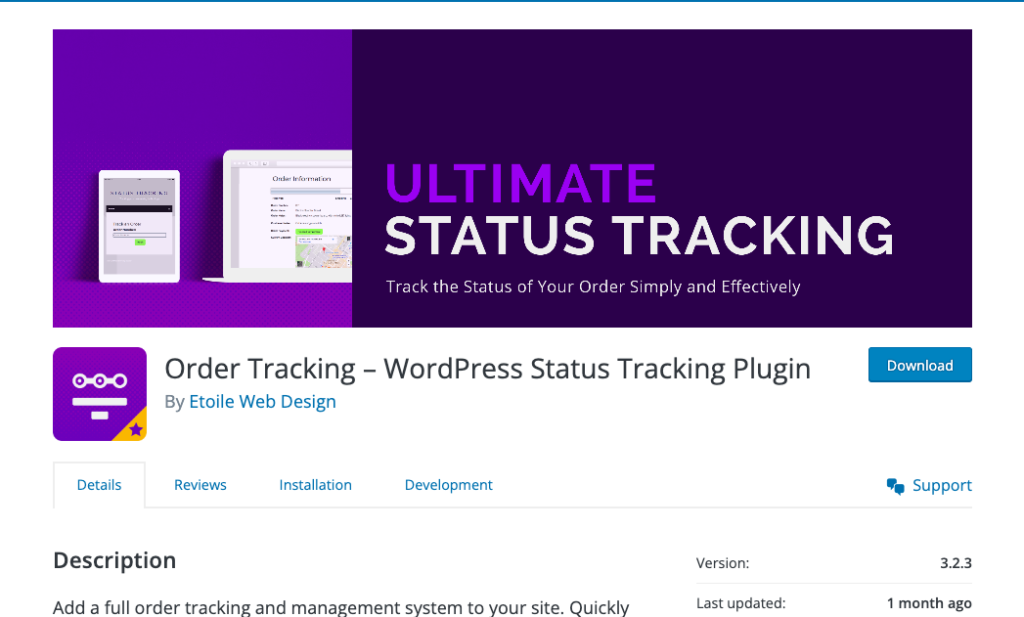การติดตามคำสั่งซื้อ - การติดตามสถานะของ WordPress