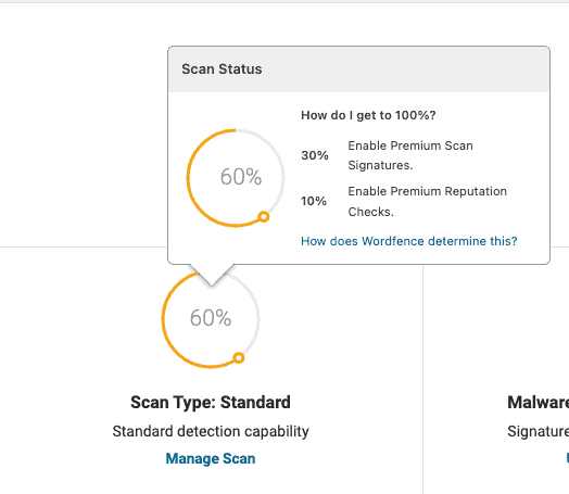 Scansione malware di Wordfence