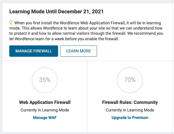 Firewall di wordfence