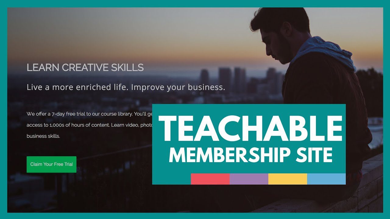 用于创建、销售和管理课程的在线课程平台 79 Teachable - Membership Site