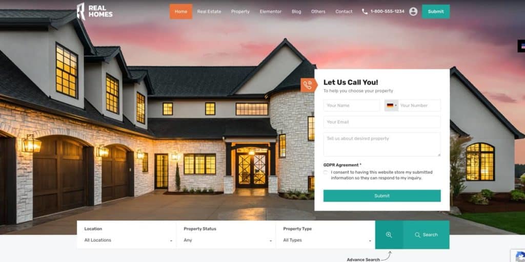 10 Melhores Temas WordPress Imobiliários para Criar Facilmente um Site de Venda de Propriedades 78 Real Homes - Realtor WordPress Theme