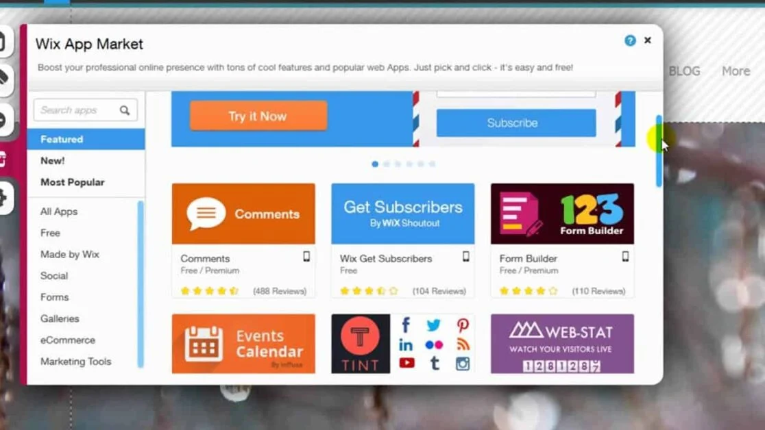 Weebly vs Wix - Comparaison 2023 pour le commerce électronique et les blogs 80 wix features