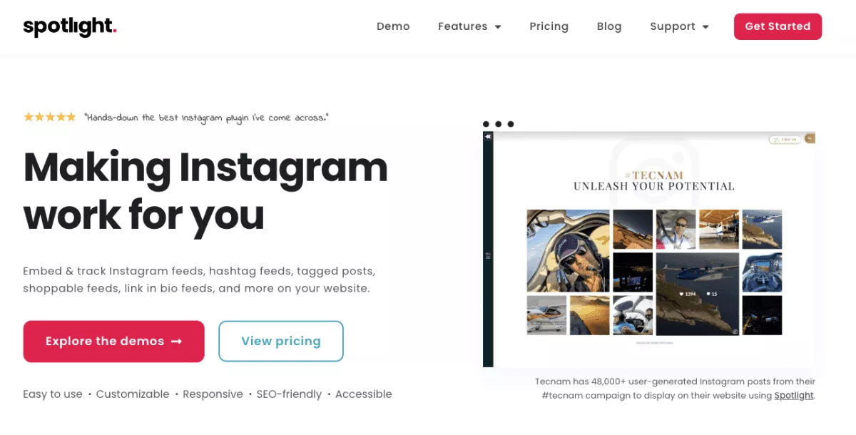 Spotlight Instagram Feeds 插件主页