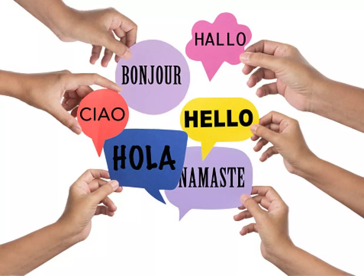 Ciao in diverse lingue.