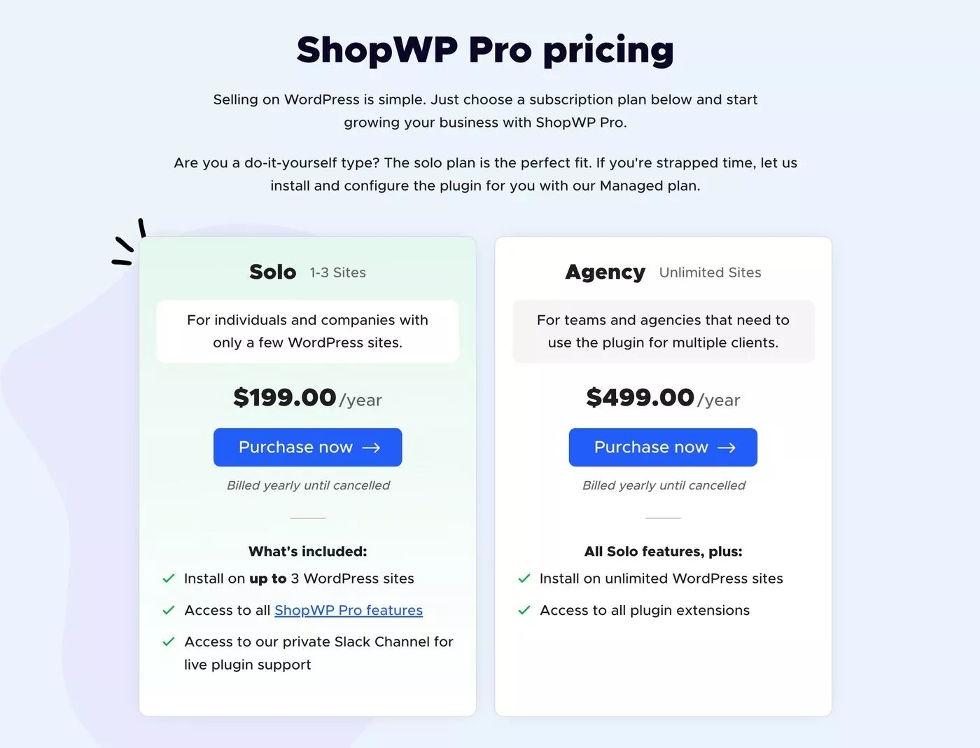 ShopWP 가격