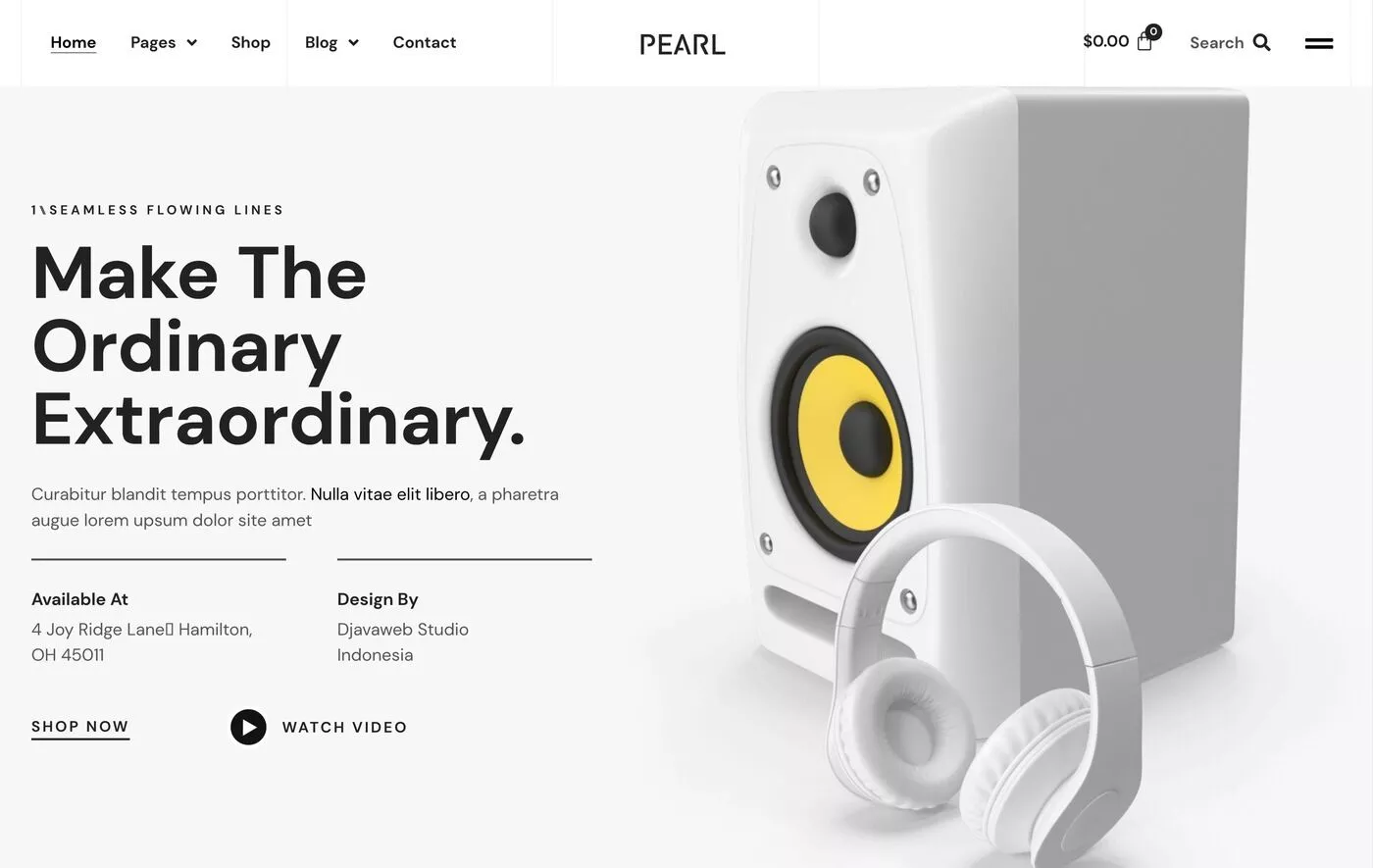 Pearl WooCommerce 템플릿