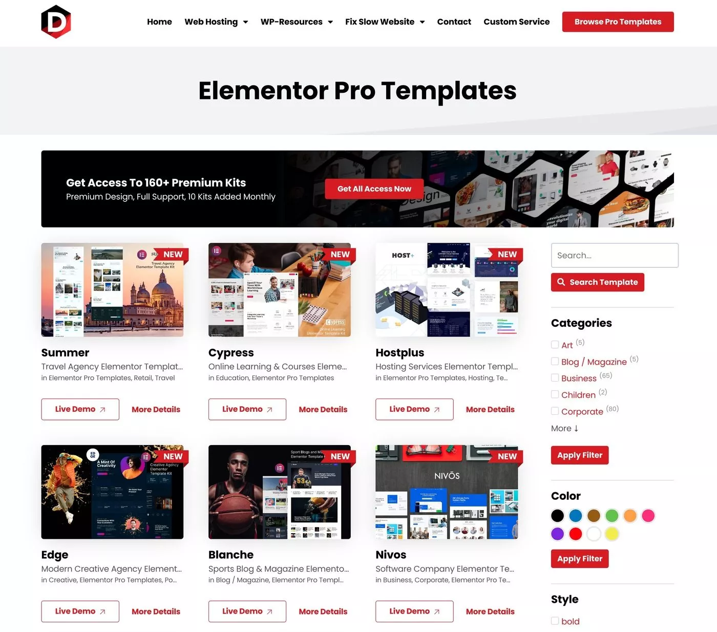 Darrel Wilson Elementor Pro 템플릿