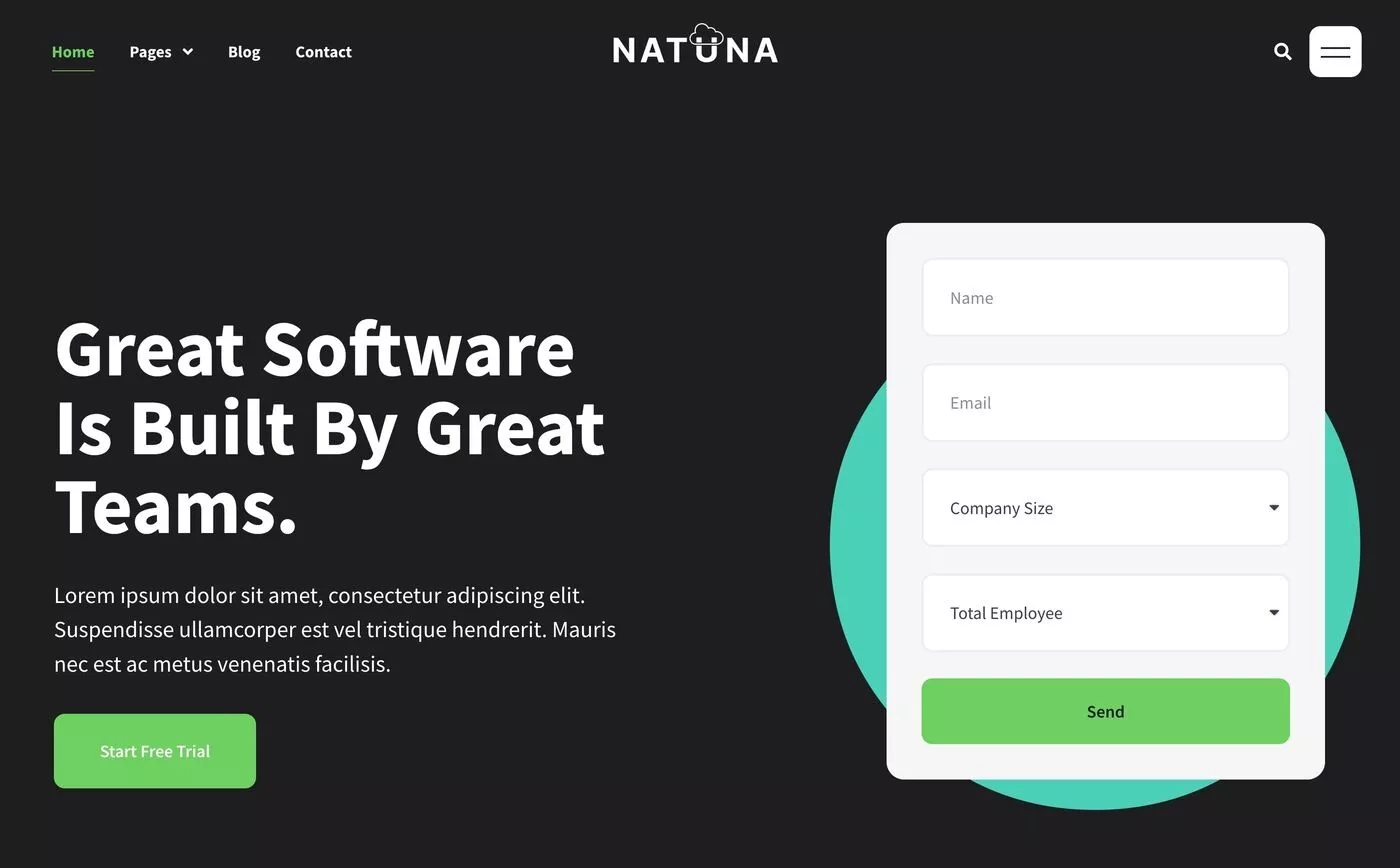 Natuna 소프트웨어 템플릿