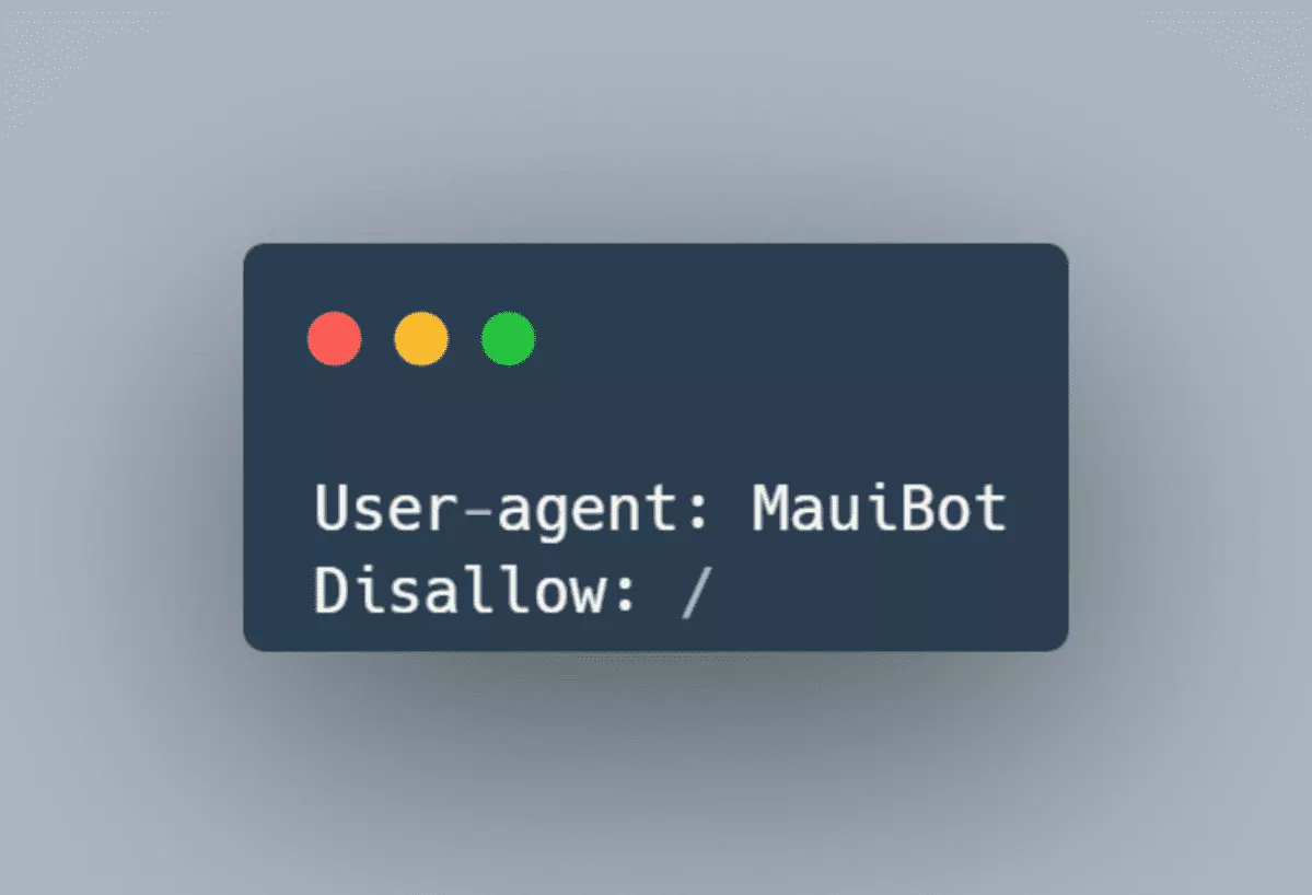 حظر برامج التتبع الضارة في ملف robots.txt block bad bots