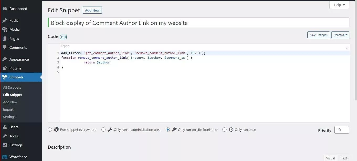 comment_author_URL_removed_Code_Snippets_plugin