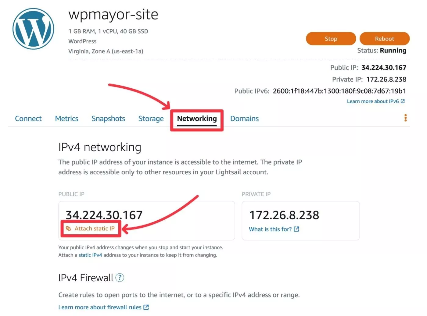 附加靜態IP