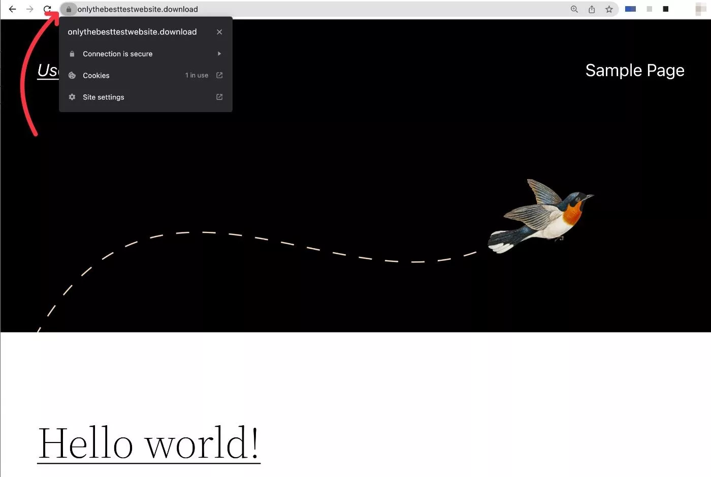 帶有 SSL 證書的 WordPress 站點
